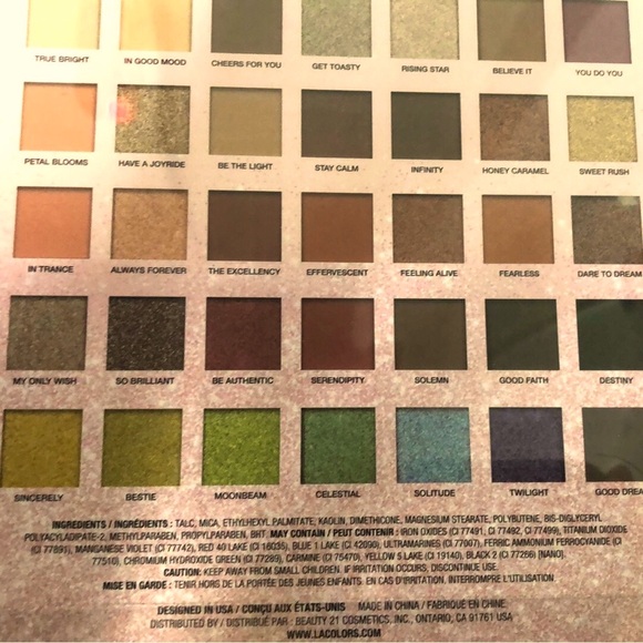 LA Colors Eyeshadow Rush 35 Colors - Picture 7 of 8